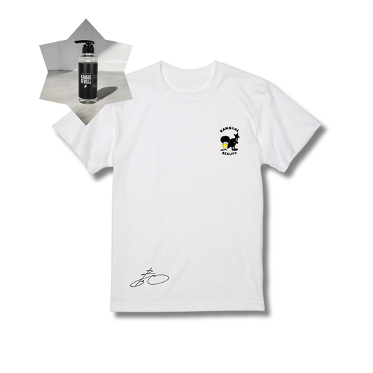 古橋亨梧 × KB Tシャツサイン入りVer.(非売品ステッカー付)&シャンプーボトルセット