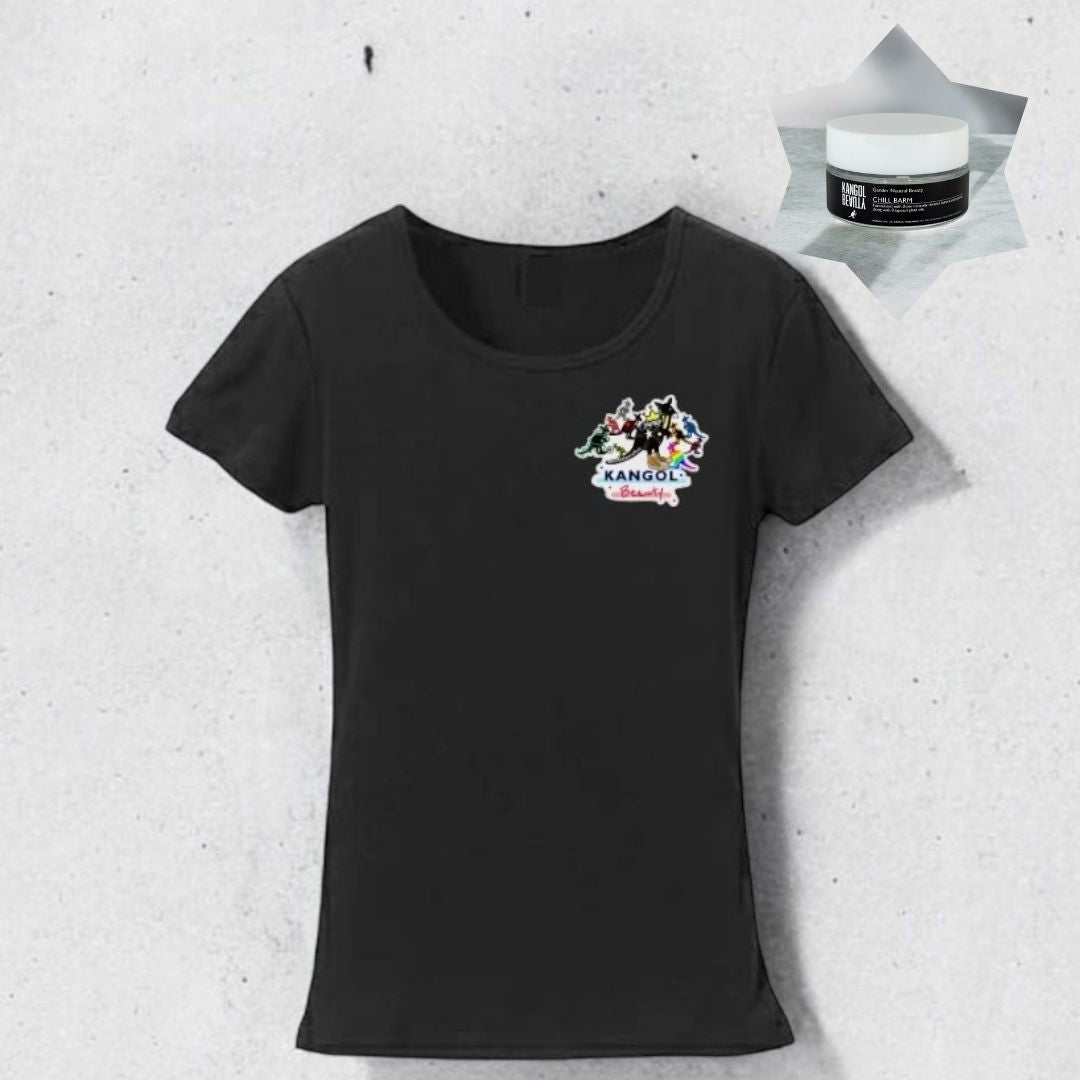 YUMERI x KBコラボ/フライスチビTシャツ+KBヘアバームSET