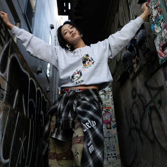 YUMERI x KBコラボ /クルーネックスウェット