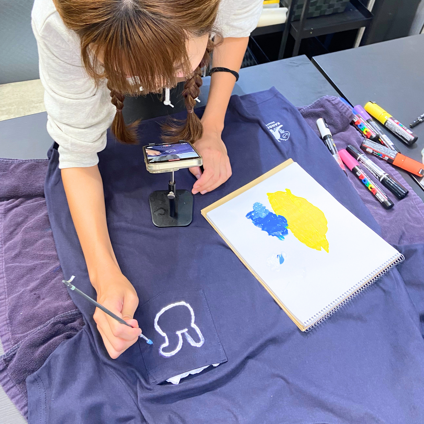 【特別商品/一点物/売り切れたら即終了】世界のモネ×KB ポケット付きTシャツ