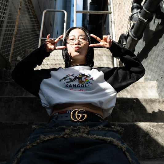 YUMERI x KBコラボ /ラグランロングTシャツ