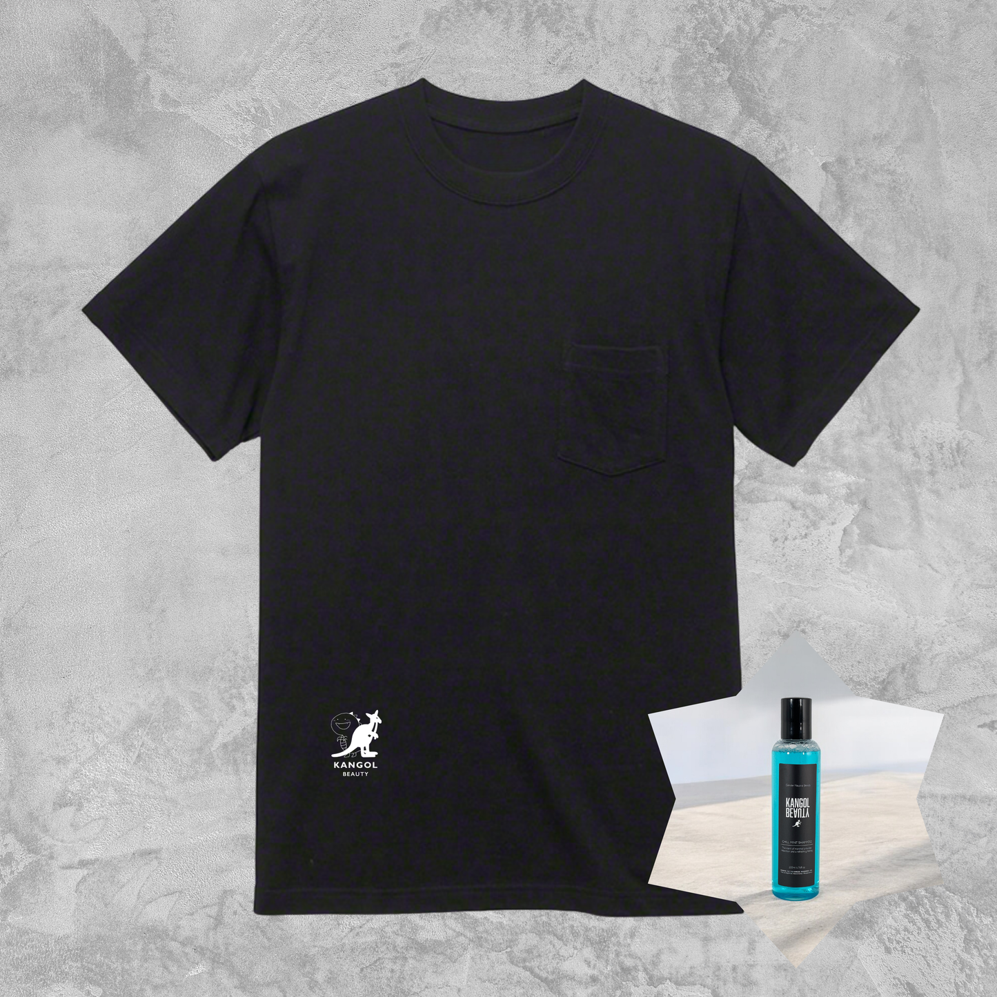 世界のモネ×KB ポケット付きTシャツ+チルミントシャンプーセット