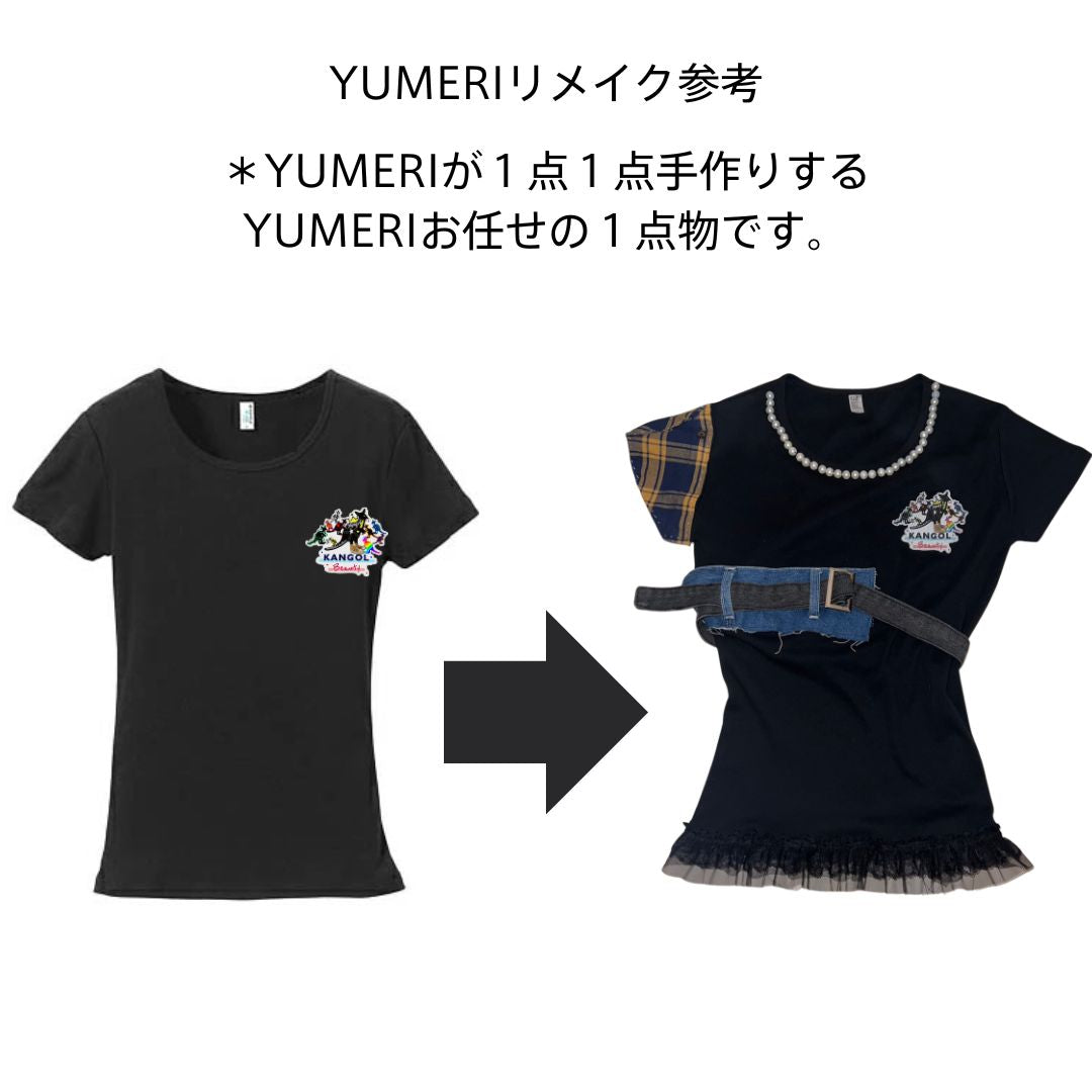 YUMERI x KBコラボ 【3点限定】リメイク チビTシャツ
