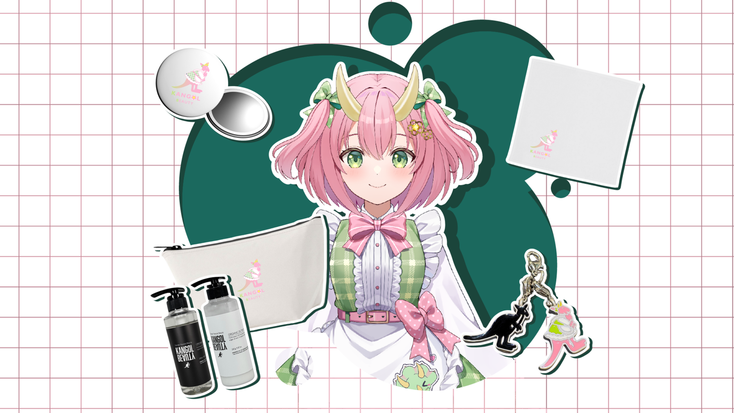 三枝りん ×  KANGOL BEAUTY 期間限定商品