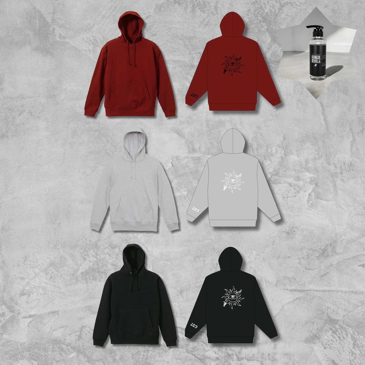 三白 × KB パーカーセット