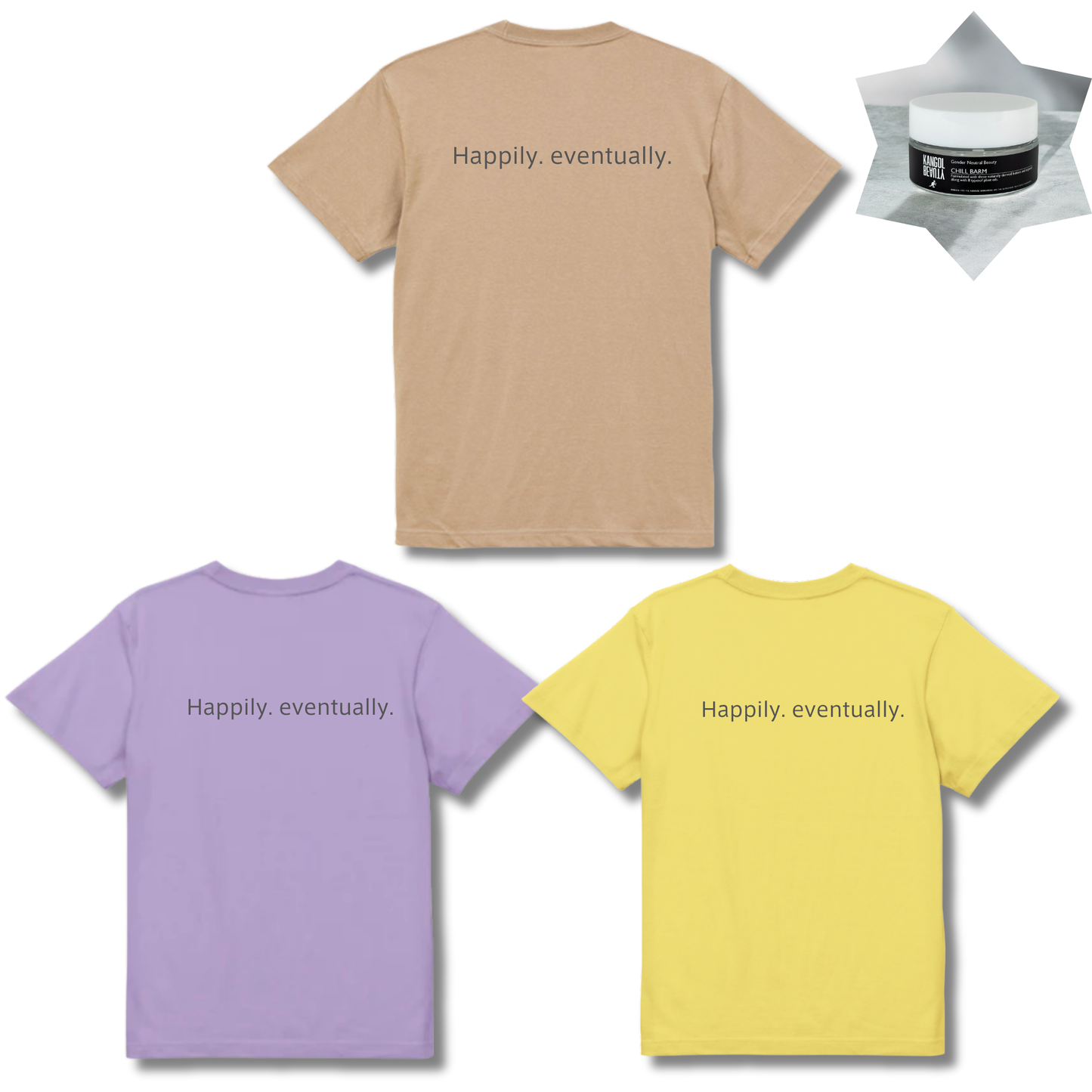 岩井七世×KBコラボ/Tシャツ＋ヘアバームセット