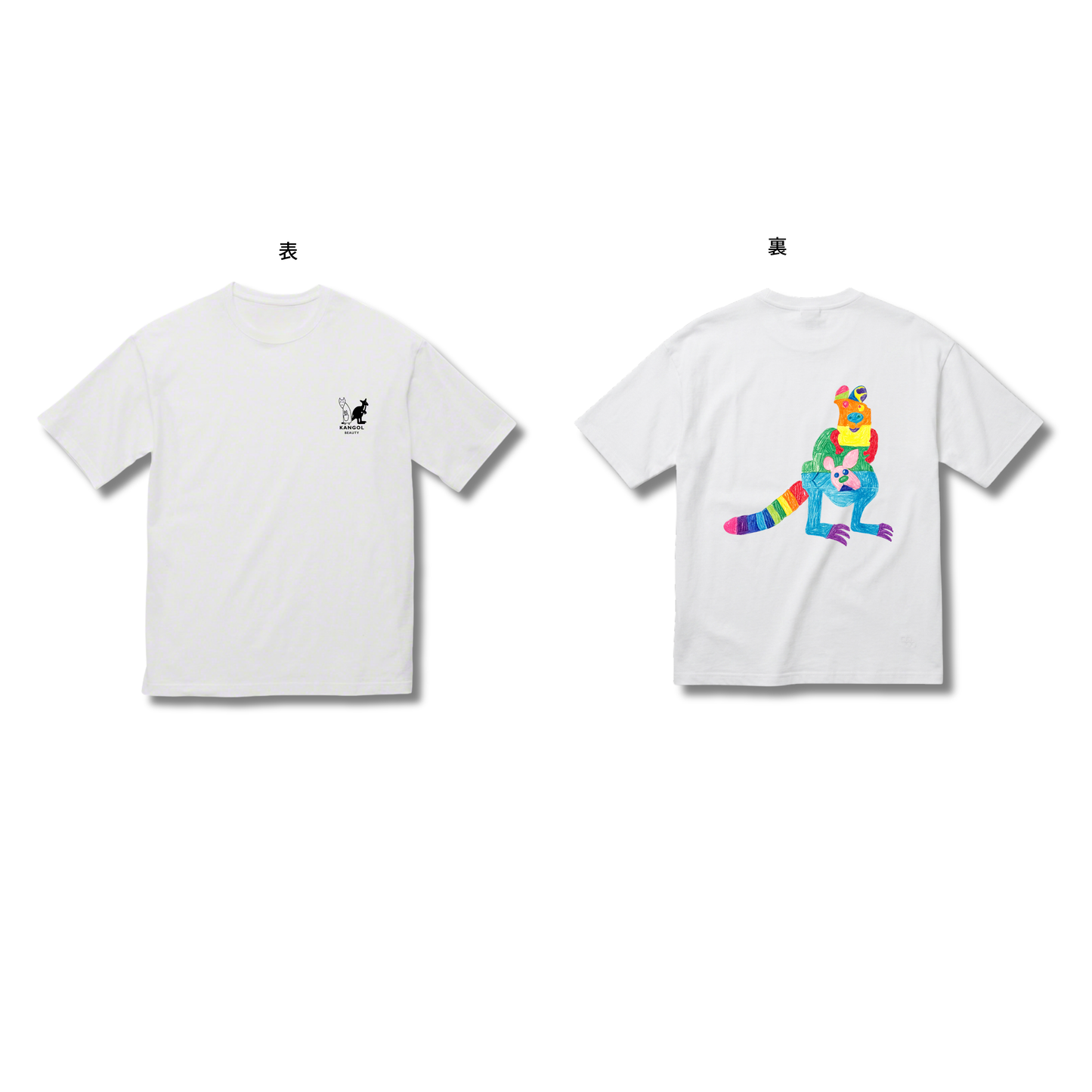 ぽるぽるふぁみりー × KBコラボ /ビッグシルエットTシャツ