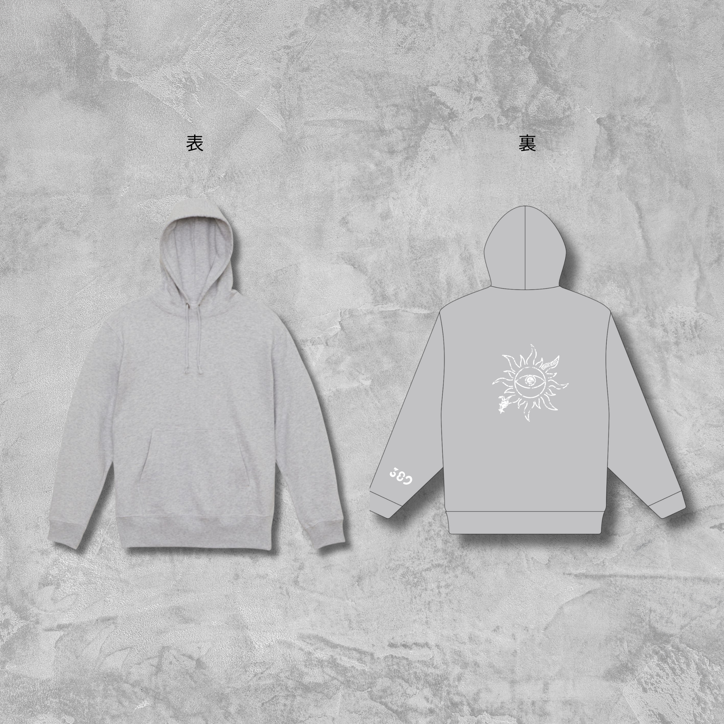 三白 × KB パーカー