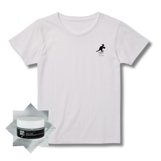 【限定応援ステッカー付き】吉川太郎 × KB Tシャツ(レディスサイズ )＋チルバームセット