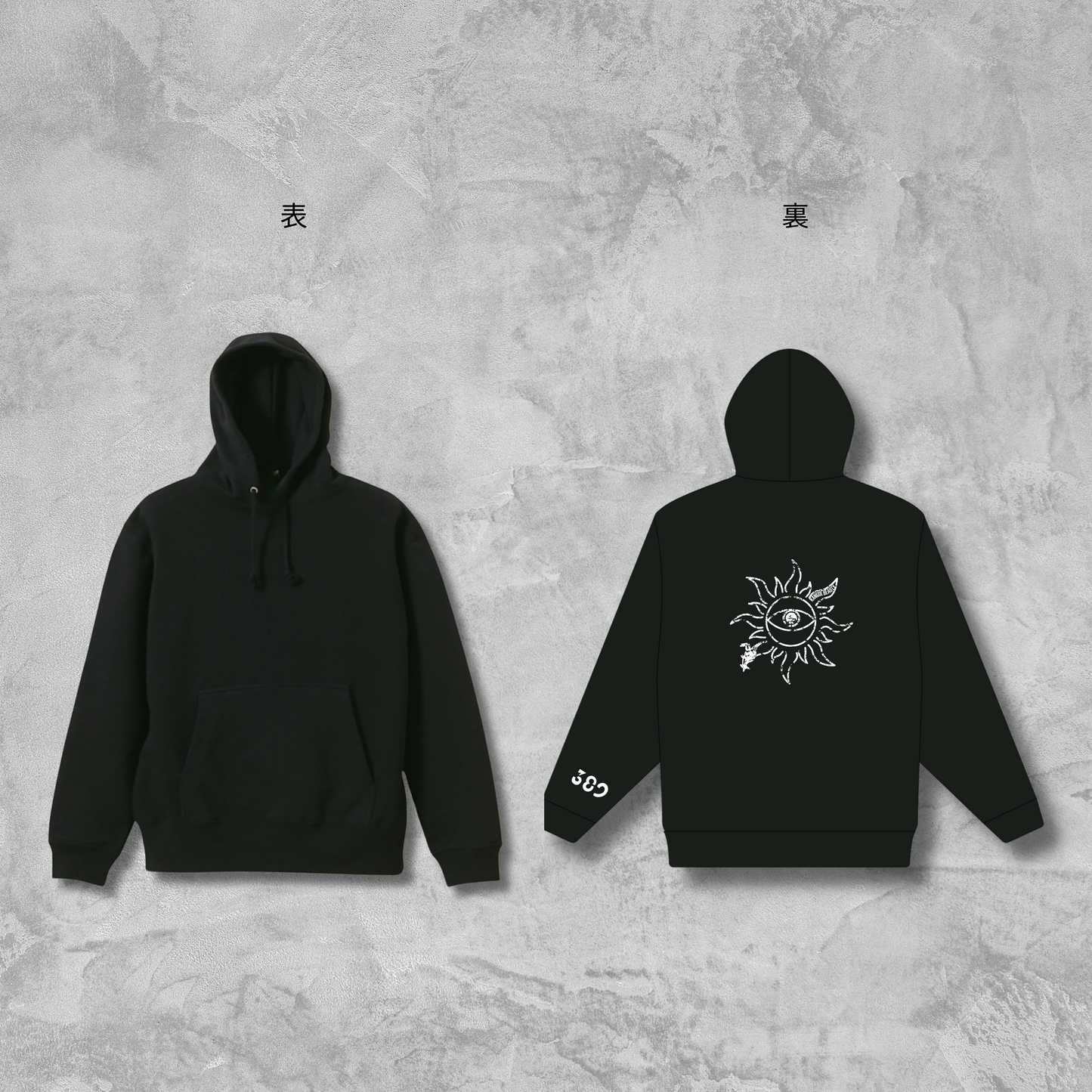 三白 × KB パーカー