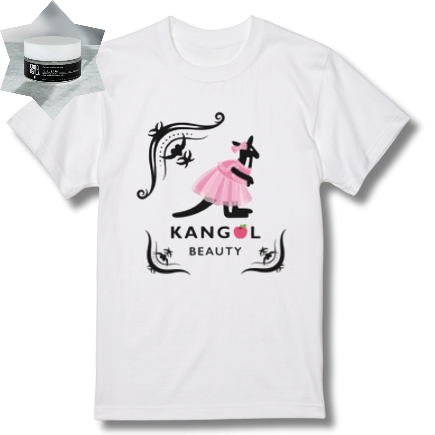 森山小百合 × KBコラボ/Tシャツ/写真集着用デザイン(さゆりんごVer.)＋ヘアバームセット