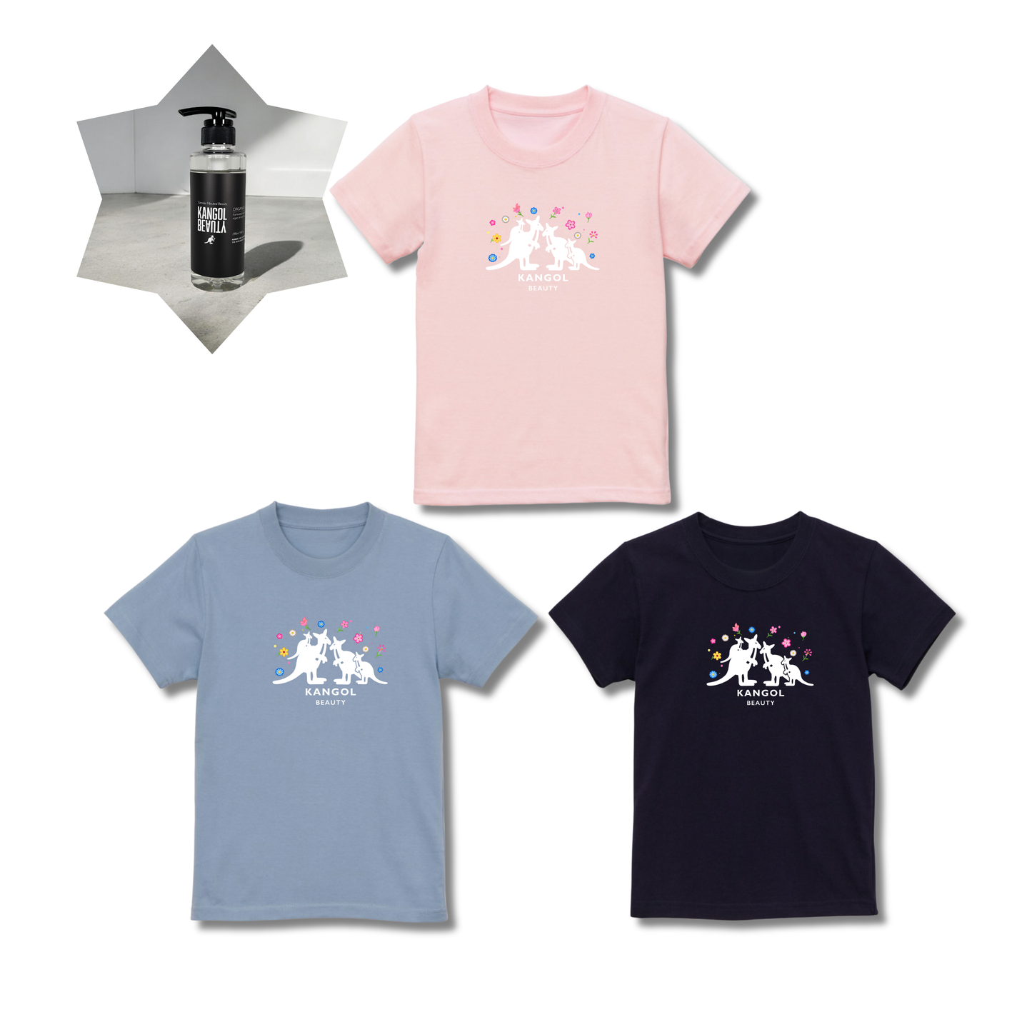 破天荒夫婦 × KBコラボ /キッズTシャツ+シャンプーセット