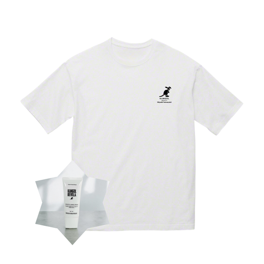 夏焼雅 × KB コラボ /ビッグシルエットTシャツホワイト+ハンドクリームセット