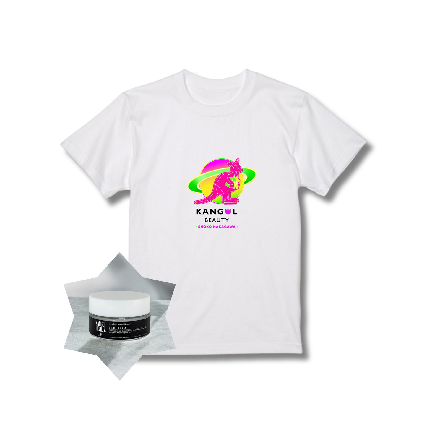 中川翔子 × KBコラボ /ノーマルTシャツ（キッズサイズあり）+チルバームセット