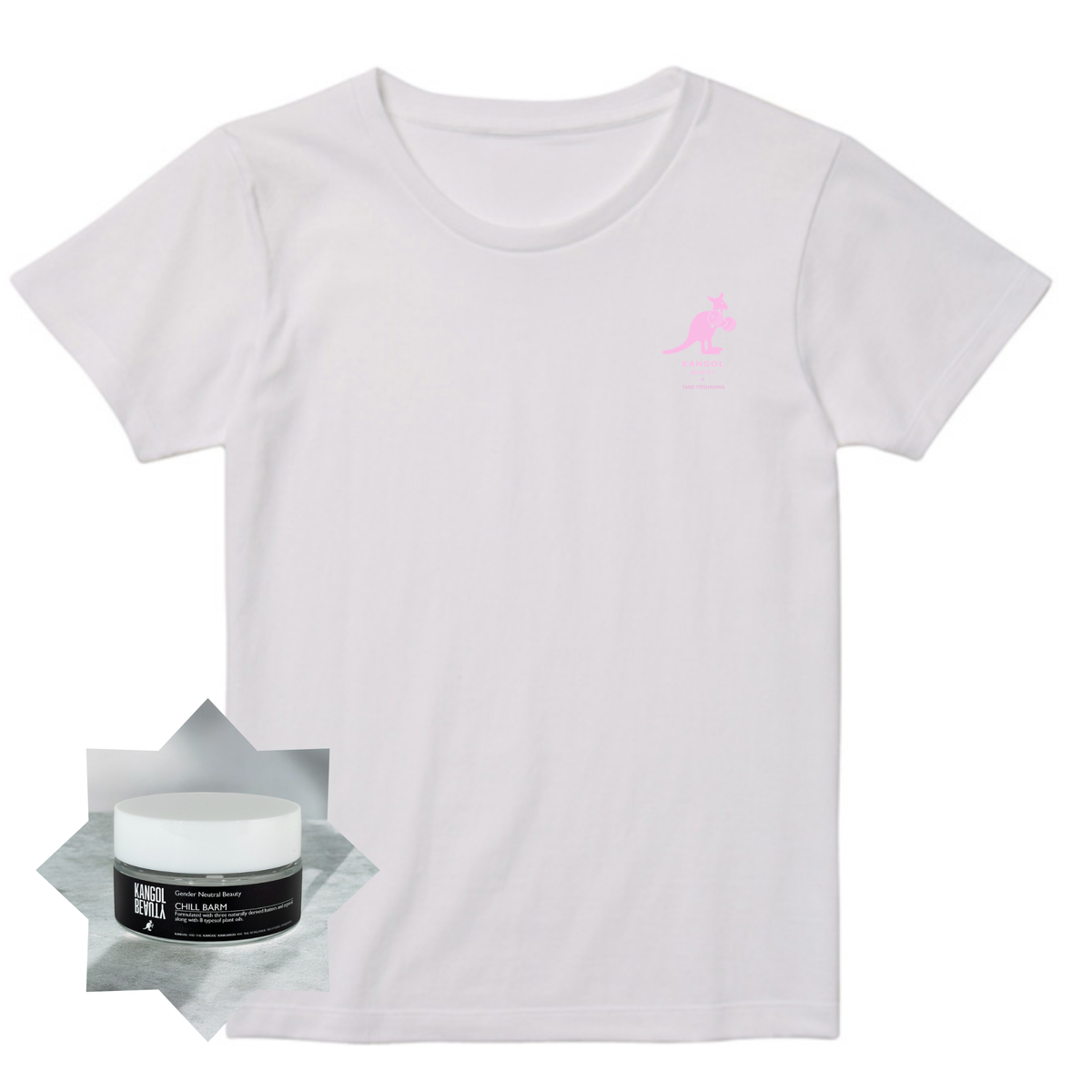 吉川太郎 × KB Tシャツ  ガールズサイズ ＋チルバームセット