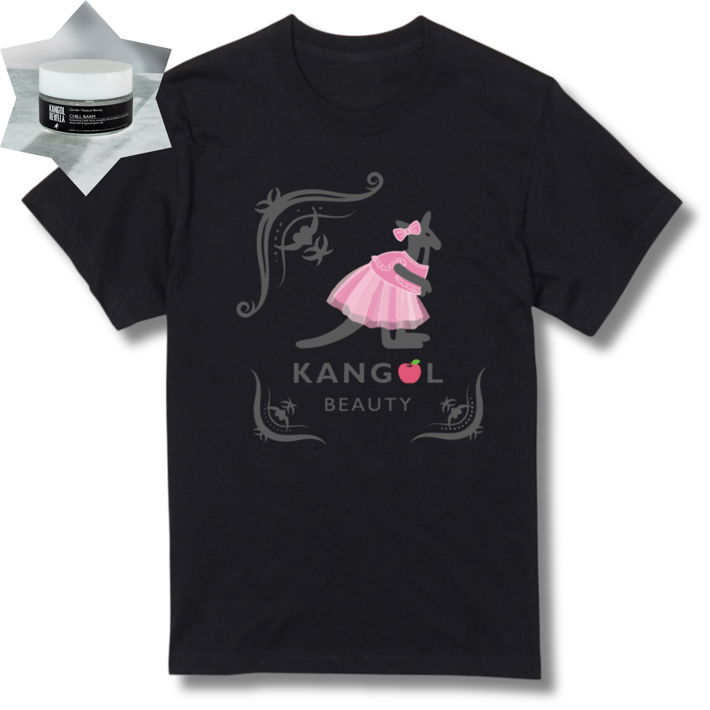 森山小百合 × KBコラボ/Tシャツ/写真集着用デザイン(さゆりんごVer.)＋ヘアバームセット