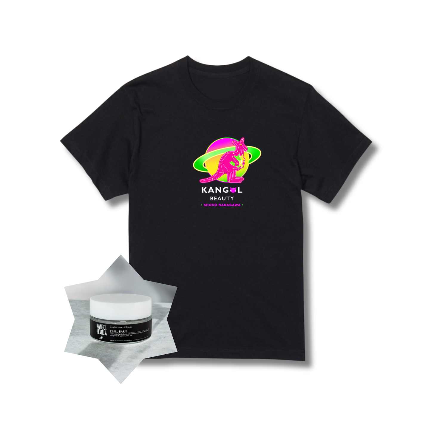 中川翔子 × KBコラボ /ノーマルTシャツ（キッズサイズあり）+チルバームセット
