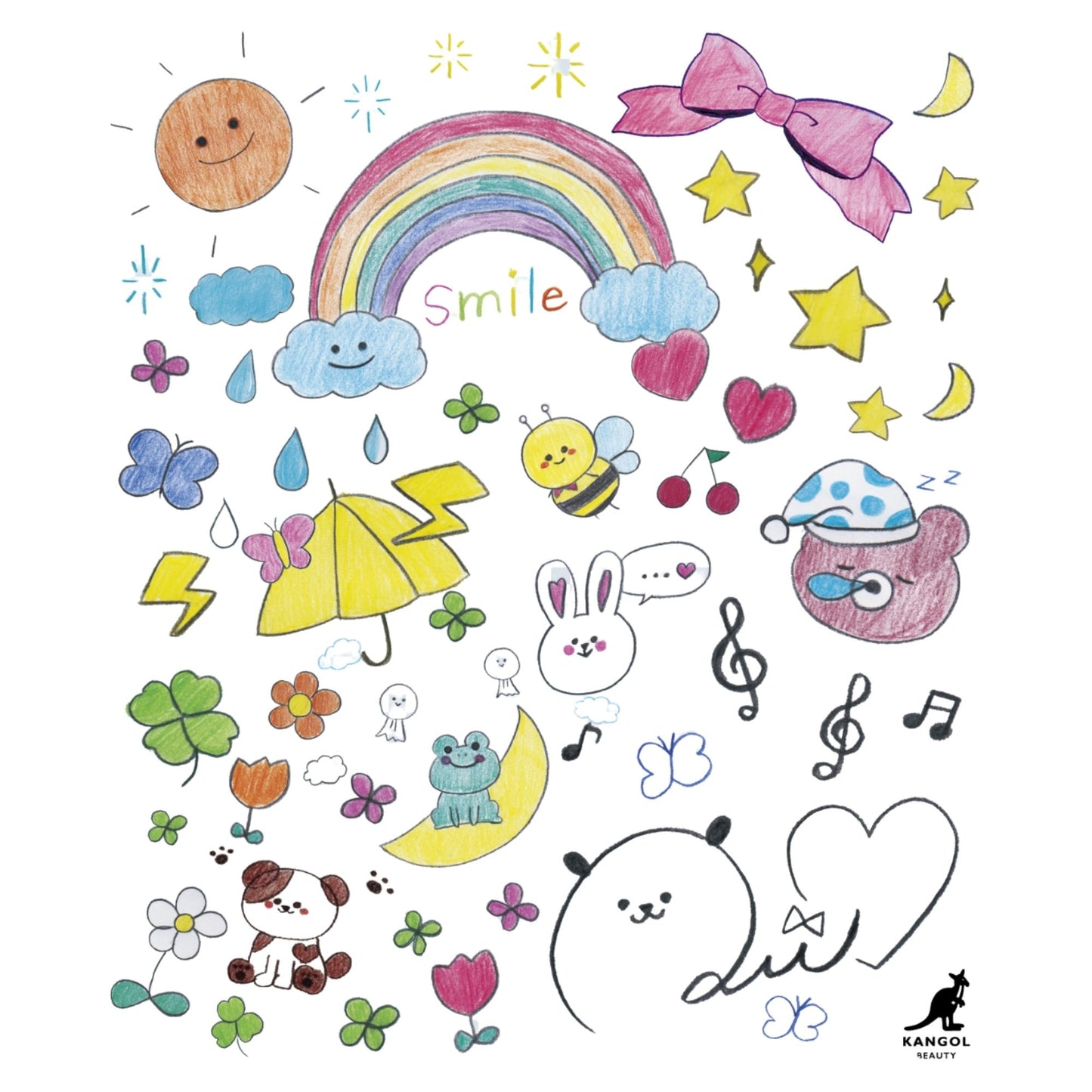 るい × KBコラボ/Tシャツ（手描きイラストVer.）+ヘアバームセット