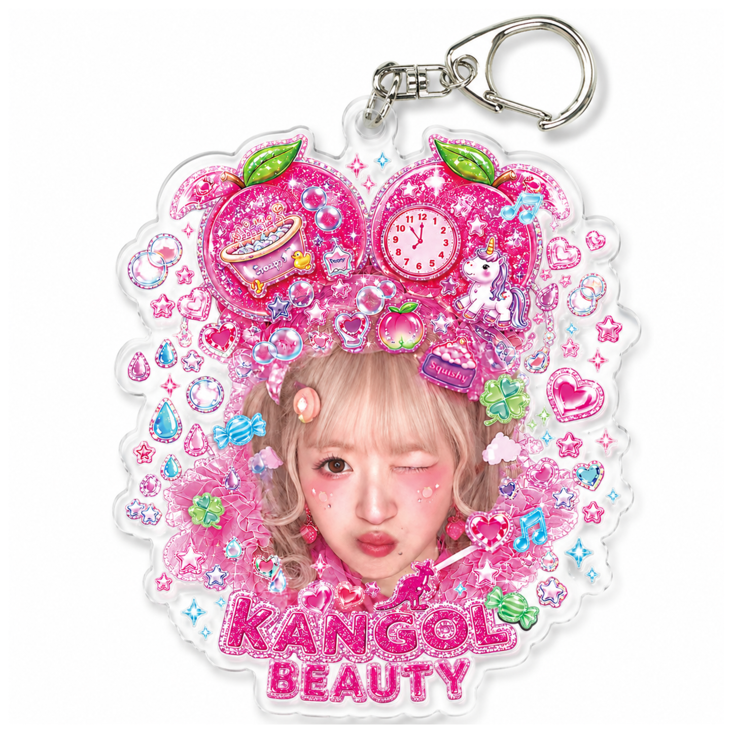 まるもももか🍑🐷 × KB コンプリートセット（限定アクリルキーホルダー&オリジナルステッカー付き）