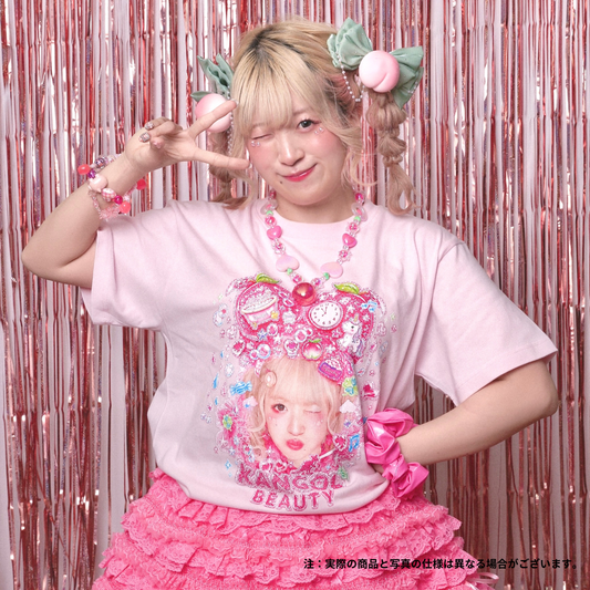 限定50個 ! ! まるもももか🍑🐷 × KBコラボ/Tシャツ　【交流イベント＆オリジナルステッカー付き】