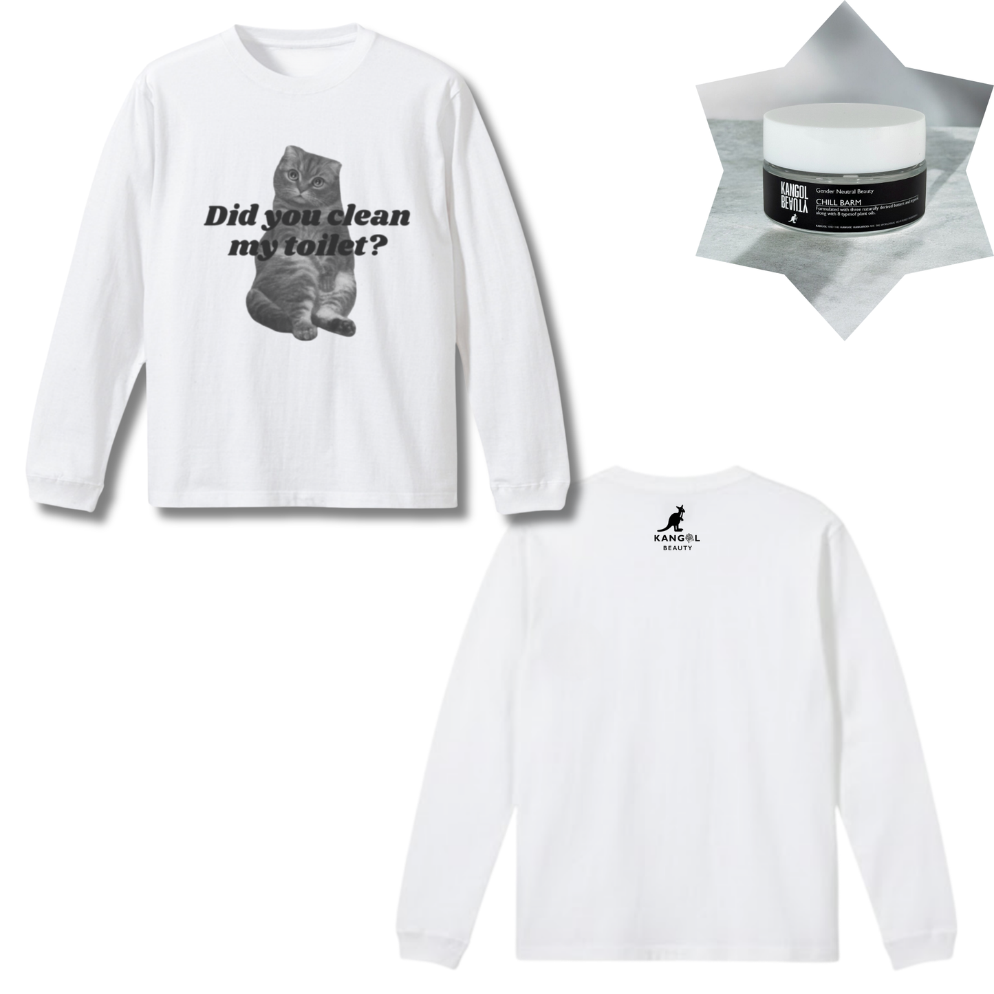 ステファニー × KBコラボ/ロングTシャツ＋バームセット