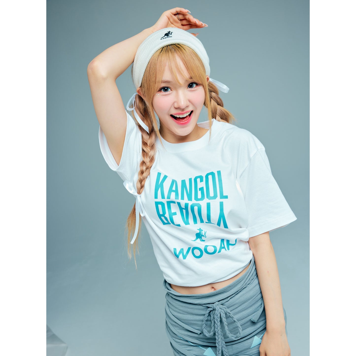 WOOAH x KANGOL BEAUTYコラボTシャツ/NANA(ナナ)나나・Limited Edition