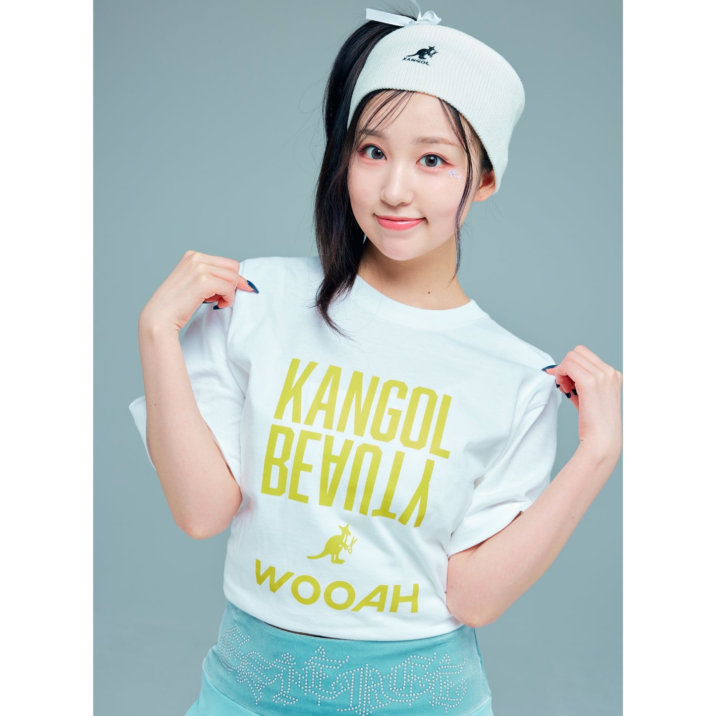 WOOAH x KANGOL BEAUTYコラボTシャツ/SORA(ソラ)소라・Limited Edition