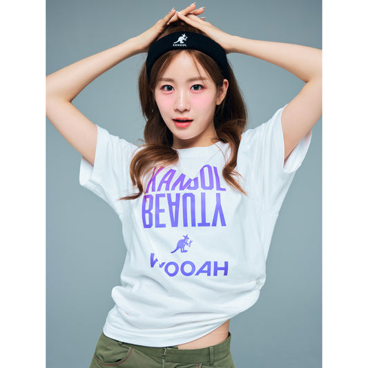 WOOAH x KANGOL BEAUTYコラボTシャツ/WOOYEON(ウヨン)우연・Limited Edition