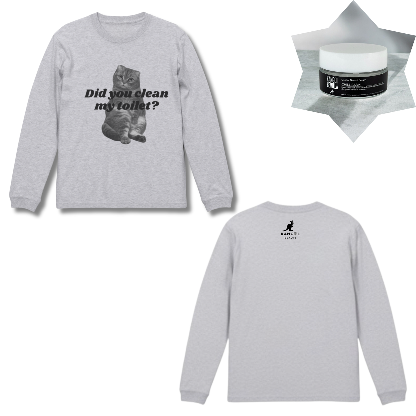 ステファニー × KBコラボ/ロングTシャツ＋バームセット