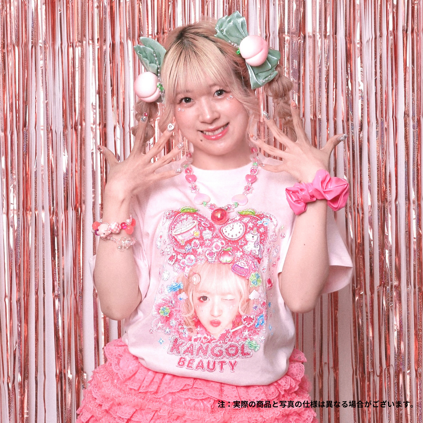 まるもももか🍑🐷 × KBコラボ/Tシャツ＋シャンプーセット（オリジナルステッカー付き）