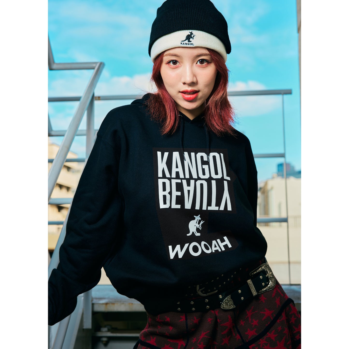 WOOAH x KANGOL BEAUTYコラボパーカー/LUCY(ルーシー)루시・Limited Edition