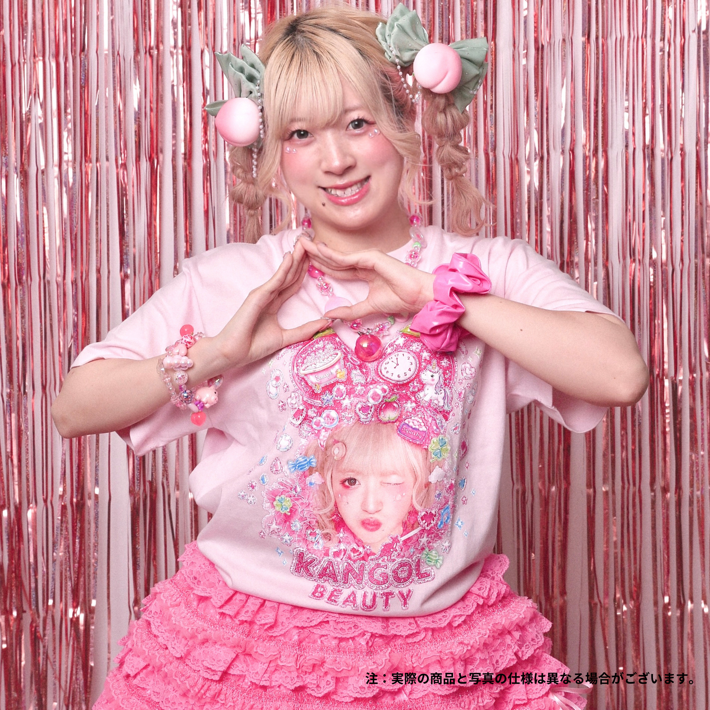 限定50個 ! ! まるもももか🍑🐷 × KBコラボ/Tシャツ　【交流イベント＆オリジナルステッカー付き】