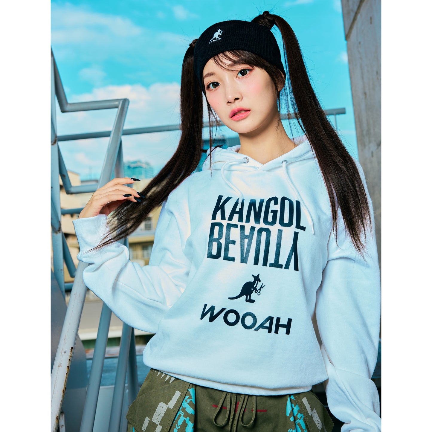 WOOAH x KANGOL BEAUTYコラボパーカーALLメンバーLimited Edition