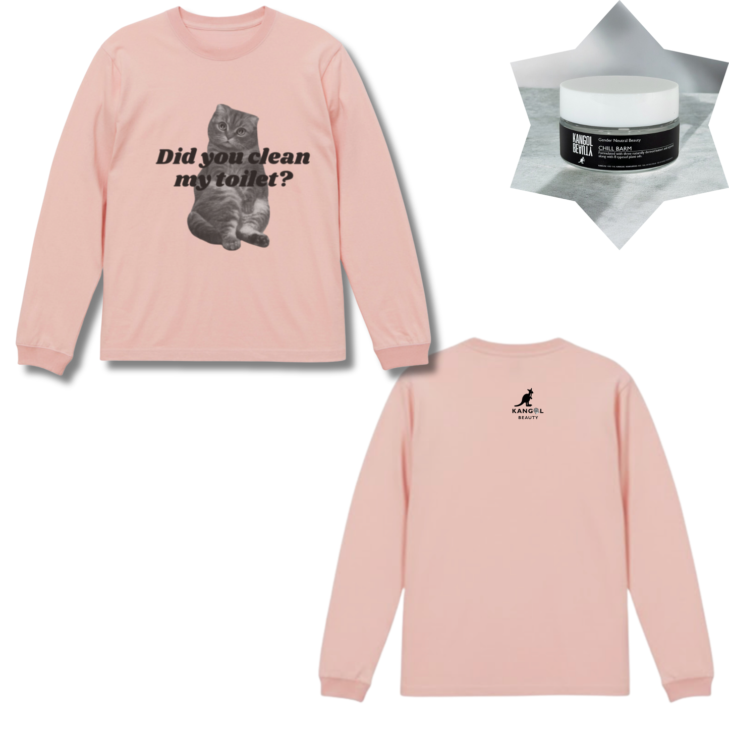 ステファニー × KBコラボ/ロングTシャツ＋バームセット