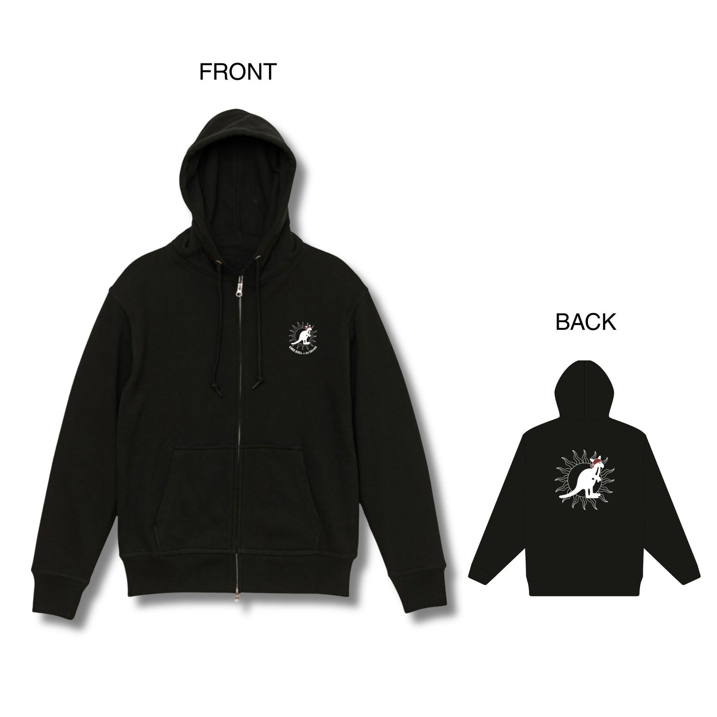 Aru Sakurada × KB ZIPパーカー