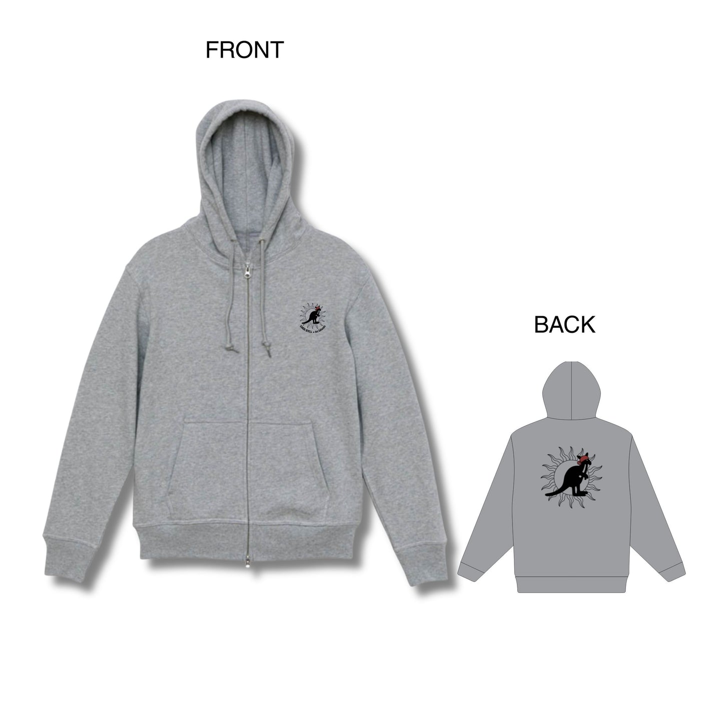 Aru Sakurada × KB ZIPパーカー