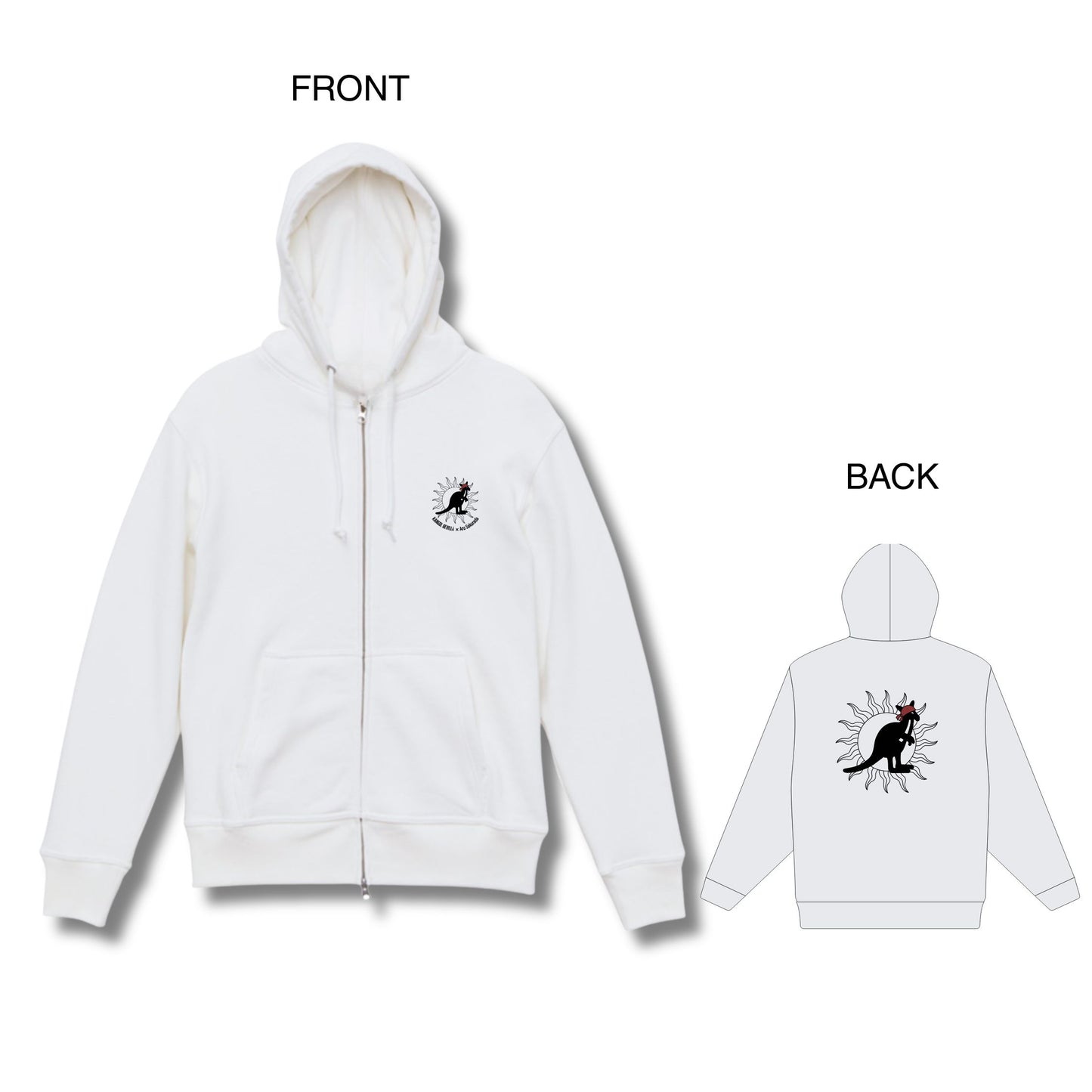 Aru Sakurada × KB ZIPパーカー