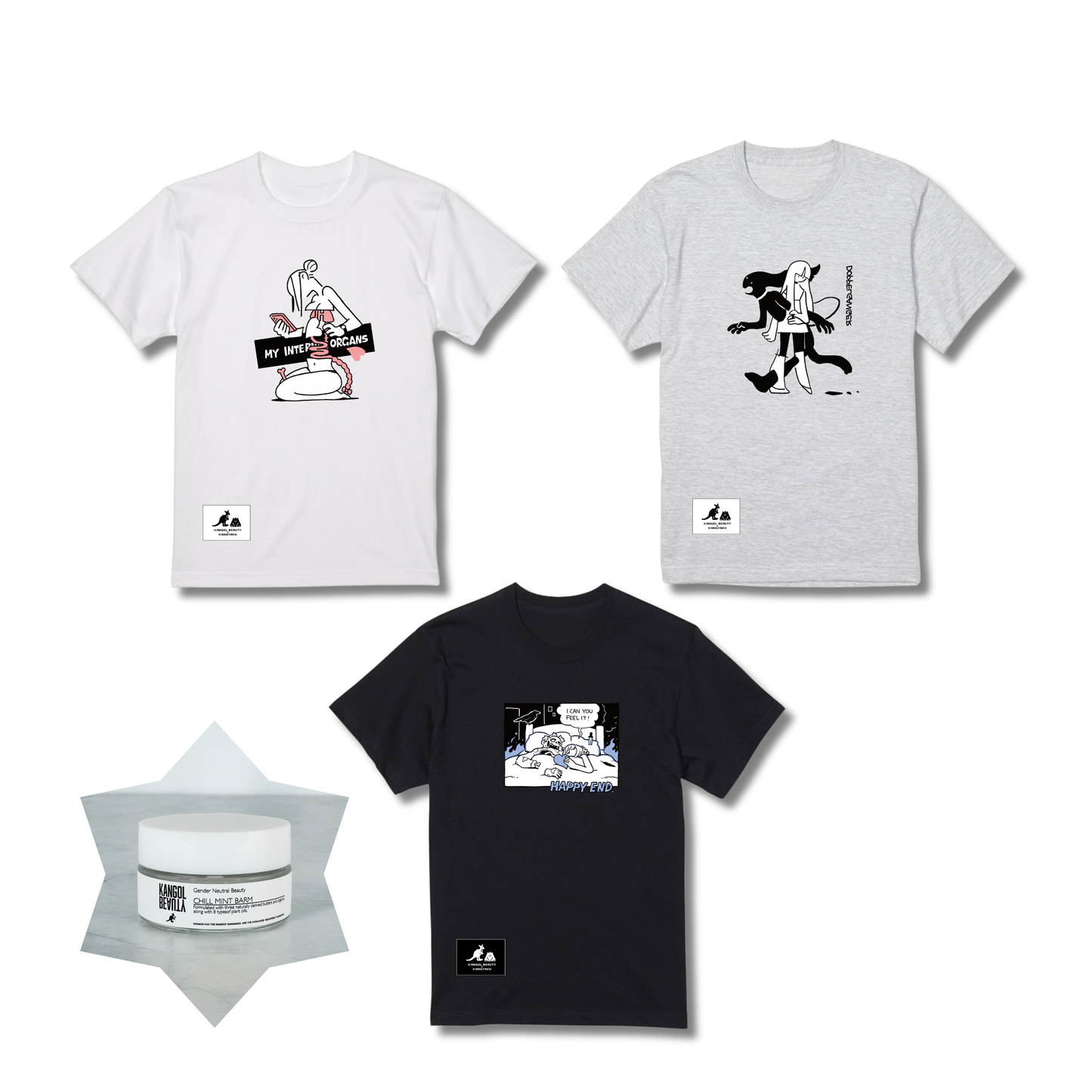 観虐 × KBコラボ/ Tシャツ（ノーマル）+ミントバームセット