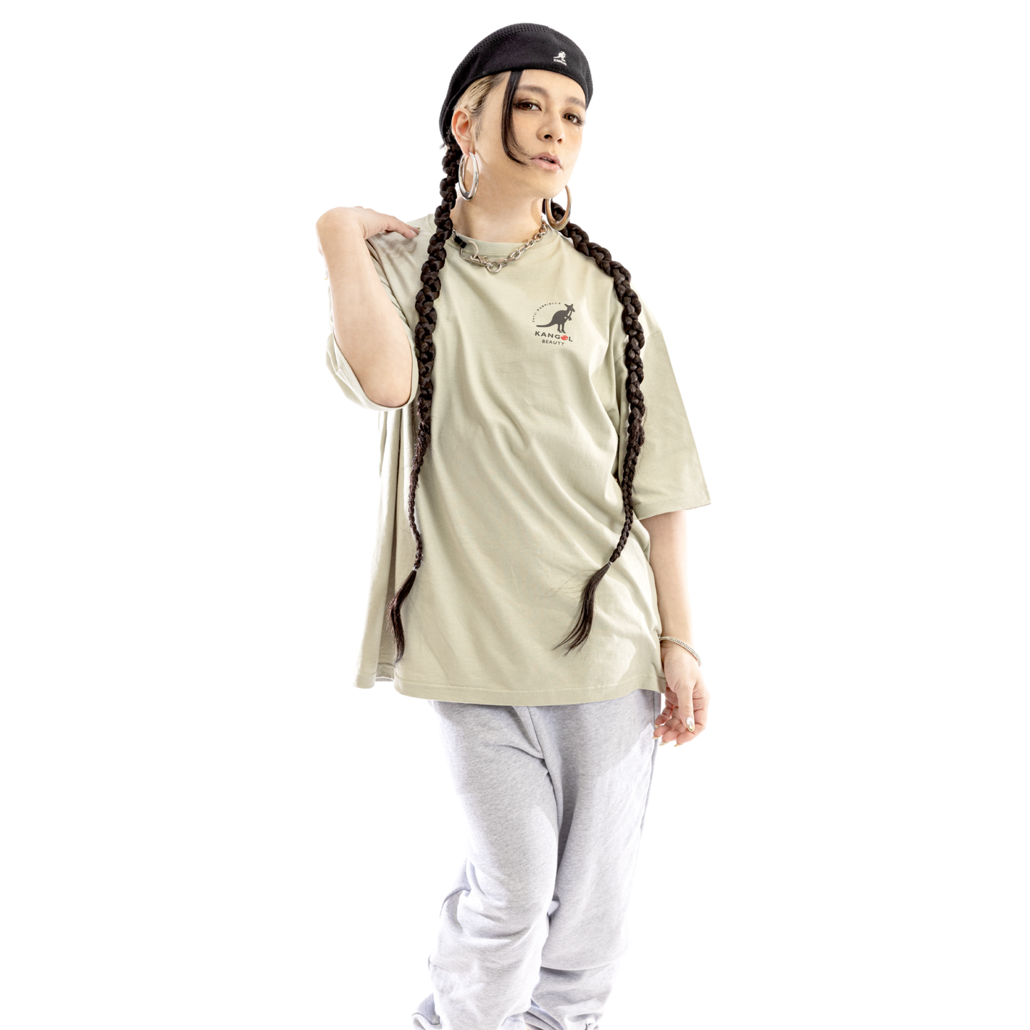 ENVii GABRIELLA × KBコラボ/ビッグシルエットTシャツ