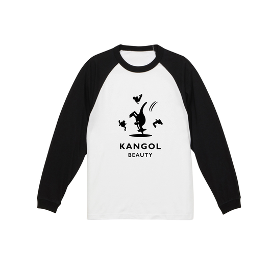 Daisuke × KB ラグランロングTシャツブラックホワイト