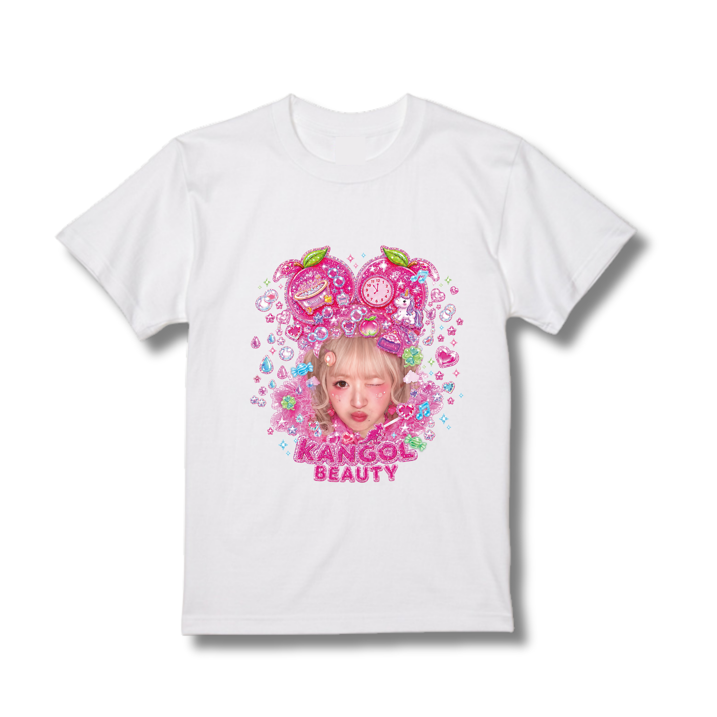 まるもももか🍑🐷 × KBコラボ/Tシャツ　【お渡し会参加チケット付き】