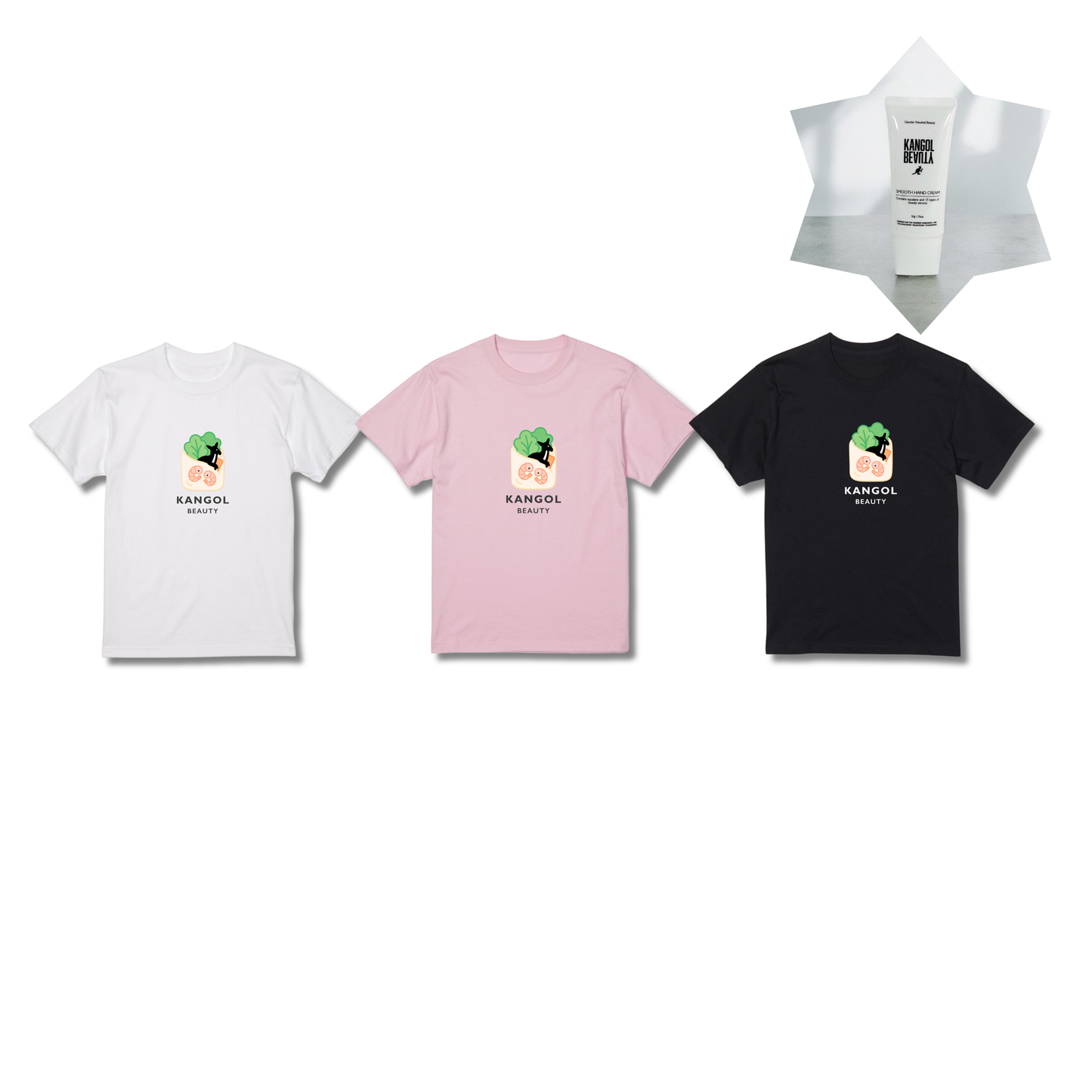 ライスペーパーネキ【みか】 × KB Tシャツ（ノーマル）+KBハンドクリームセット