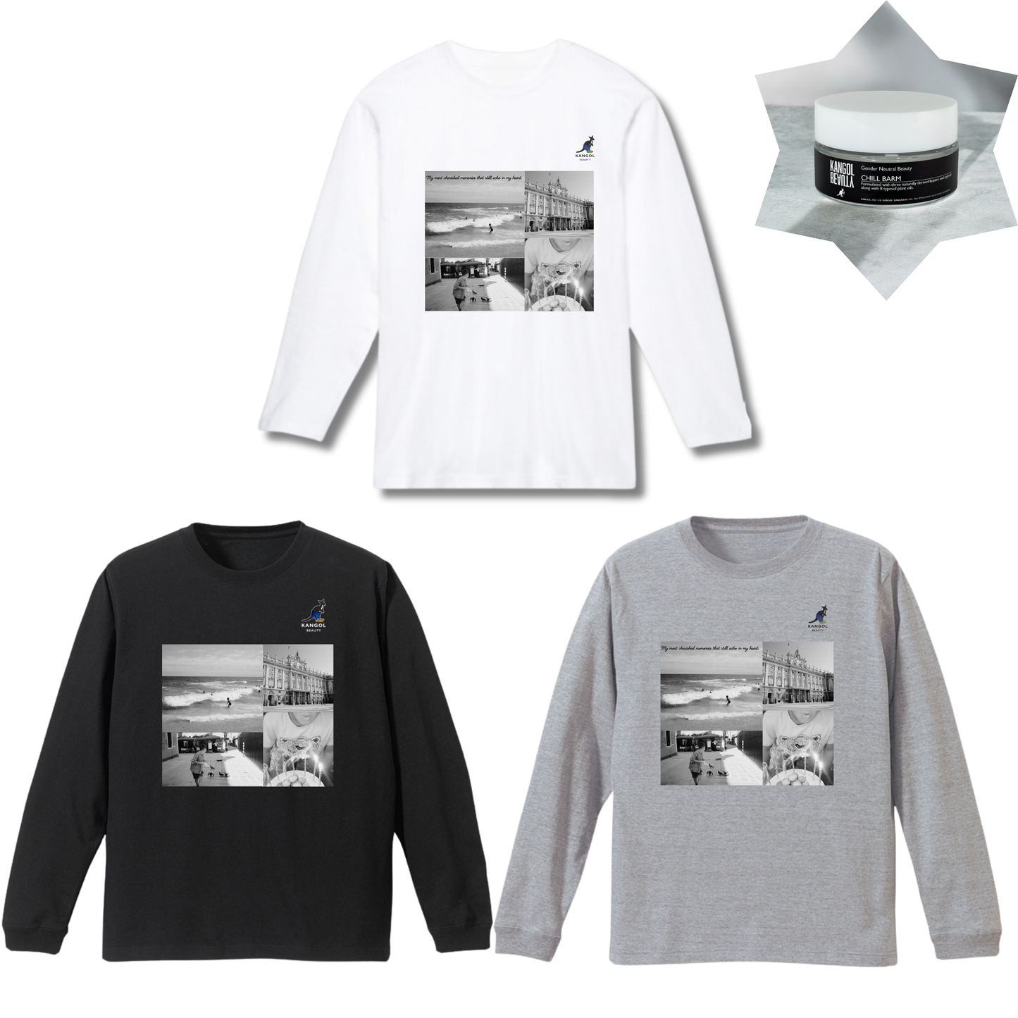 内田金吾 × KBコラボ/ロングTシャツ＋バームセット