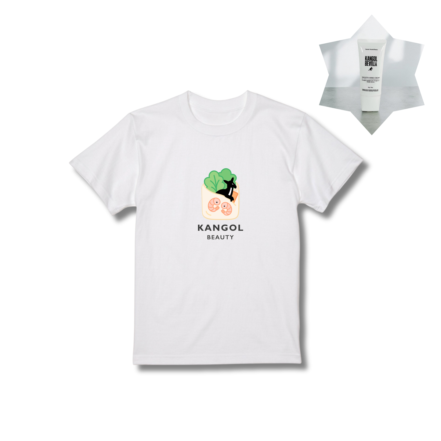 ライスペーパーネキ【みか】 × KB Tシャツ（ノーマル）+KBハンドクリームセット