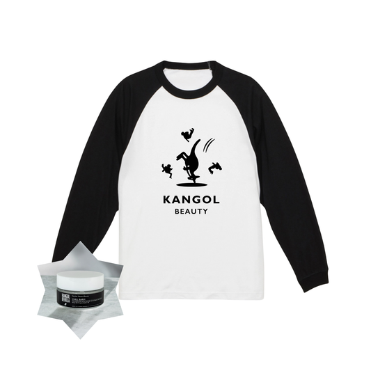 Daisuke × KB ラグランロングTシャツブラックホワイト+KBバームセット