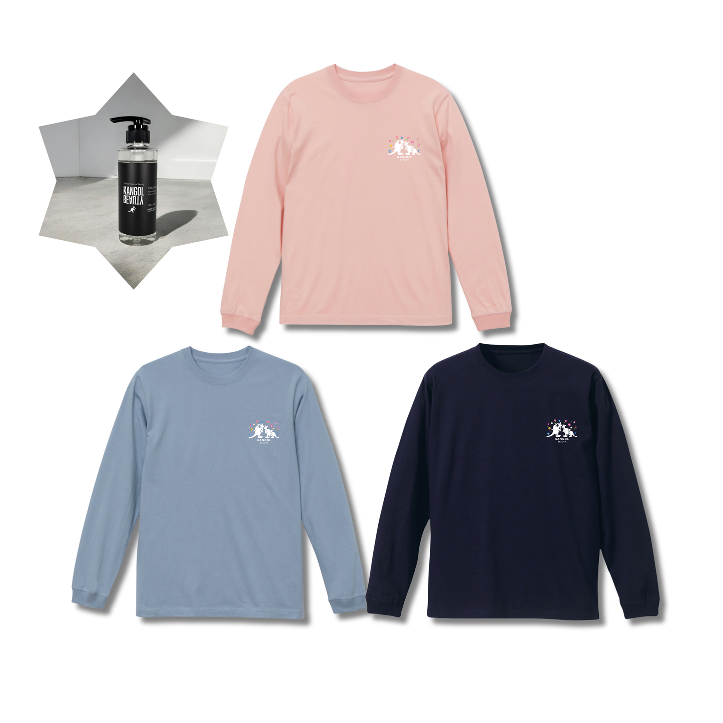 破天荒夫婦 × KB コラボ /ロングTシャツ+シャンプーセット