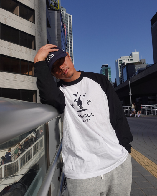 Daisuke × KB ラグランロングTシャツブラックホワイト+KBバームセット