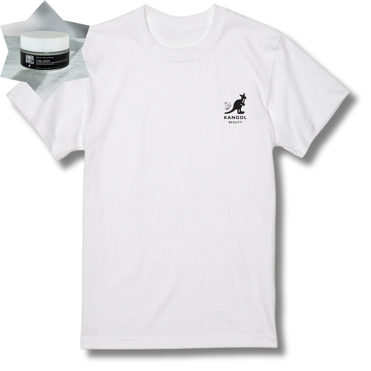 森山小百合 × KBコラボ/Tシャツ/写真集着用デザイン(サインVer.)＋ヘアバームセット