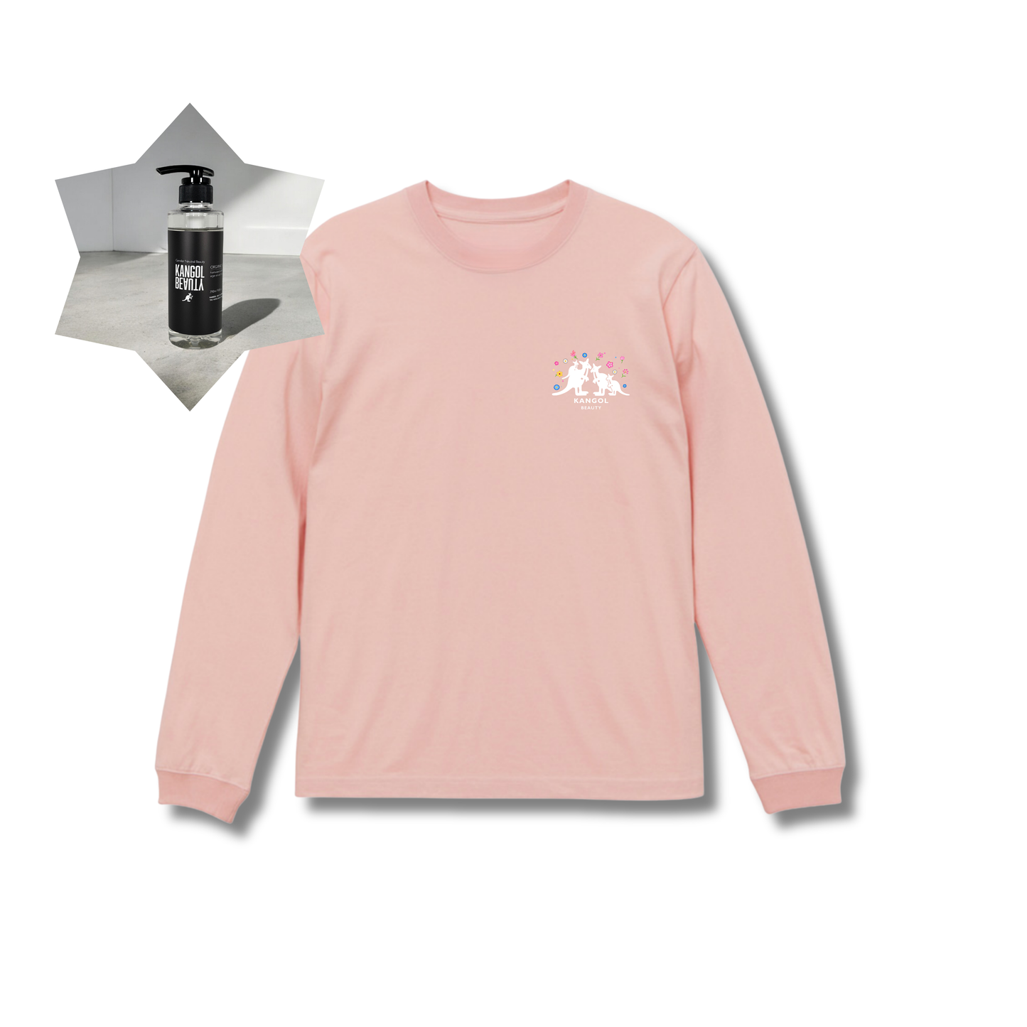 破天荒夫婦 × KB コラボ /ロングTシャツ+シャンプーセット