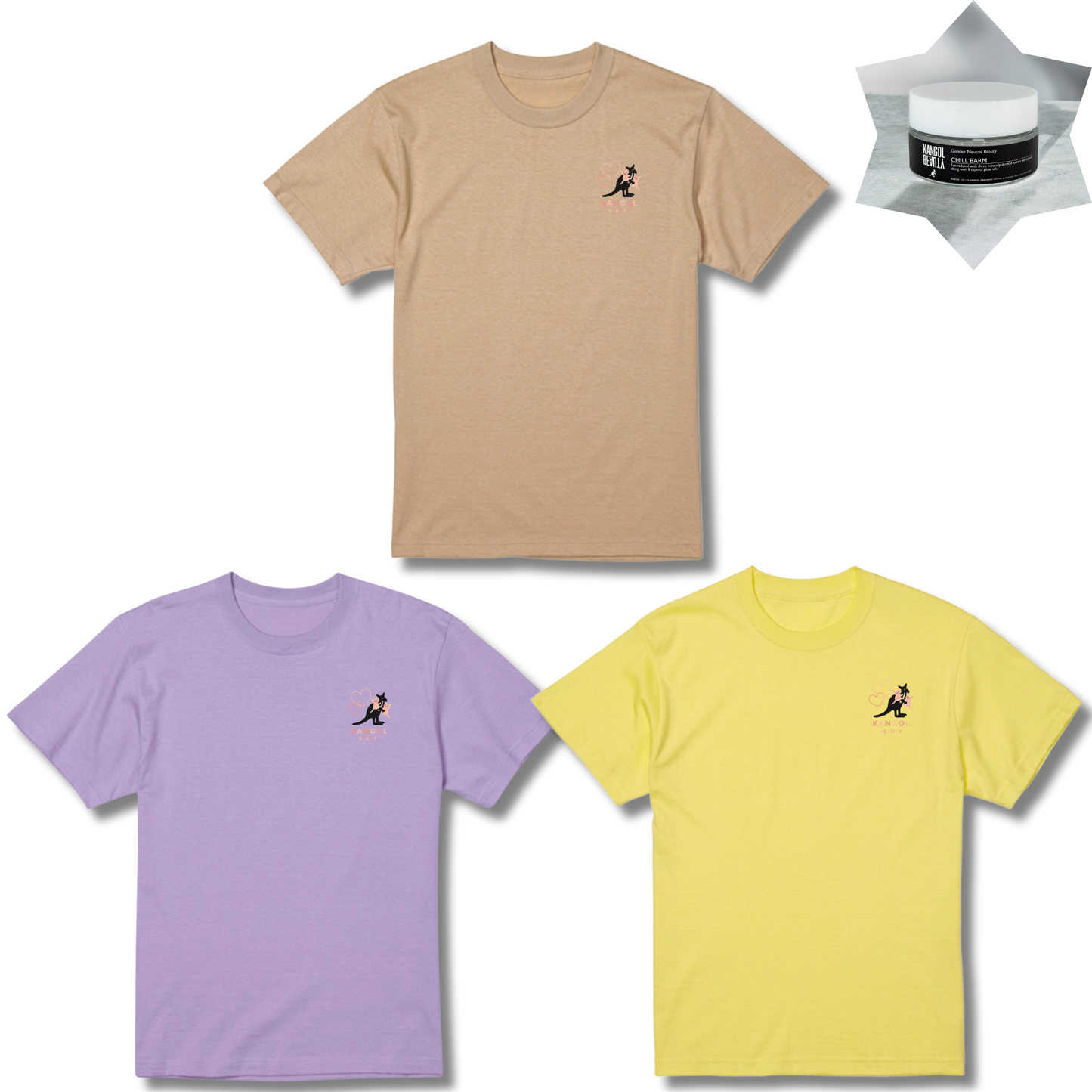 岩井七世×KBコラボ/Tシャツ＋ヘアバームセット